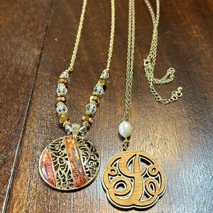 SALE!!! Set of two costume jewelry necklaces.
